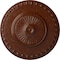 Ekena Millwork Lyon Ceiling Medallion (Fits Canopies up to 3 5/8"), 23 1/2"OD x 3 1/4"P, Burnished Mahogany Crackle CM23LYBMC - alternate 1